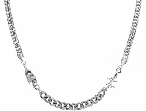 Star Necklace for Women Round Beads Y2k Irregular Splicing Jewelry Silver Fashion Choker in Kuwait