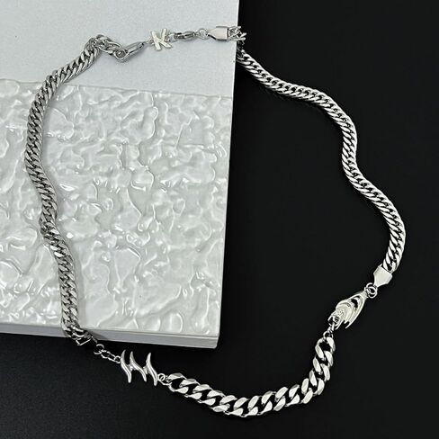 Star Necklace for Women Round Beads Y2k Irregular Splicing Jewelry Silver Fashion Choker in Kuwait