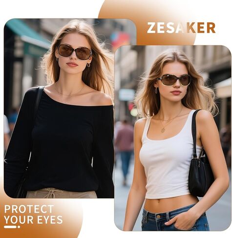 Bifocal Sunglasses for Women Oversized Reader Sunglasses Trendy Outdoor Reading Sunglasses UV400 Protection in Saudi Arabia
