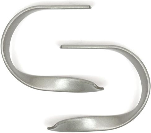 Sashay Metal Curtain Holdback Set of 2, Brushed Nickel – Additional Colors Available - Universal Style, Window Treatments, Easy Installation, Tiebacks, Wall Mounted, Drapery for Home, Bedroom, Office in Kuwait