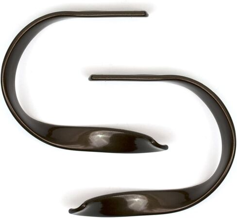 Sashay Metal Curtain Holdback Set of 2, Brushed Nickel – Additional Colors Available - Universal Style, Window Treatments, Easy Installation, Tiebacks, Wall Mounted, Drapery for Home, Bedroom, Office in Kuwait