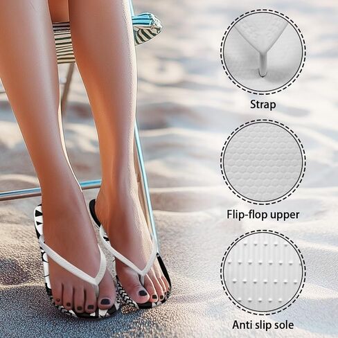 Flip Flops For Women Non-Slip Bathroom Shower Shoes Cushion foam Indoor and Outdoor Sandals Summer Beach Shoes in Kuwait