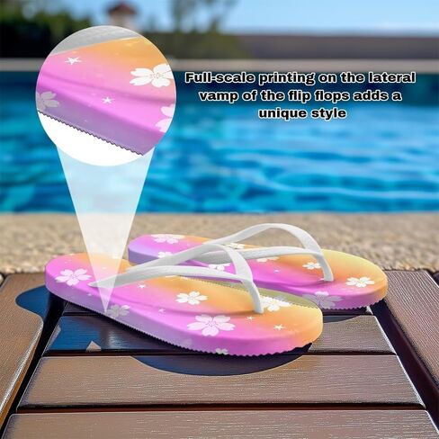 Flip Flops For Women Non-Slip Bathroom Shower Shoes Cushion foam Indoor and Outdoor Sandals Summer Beach Shoes in Kuwait