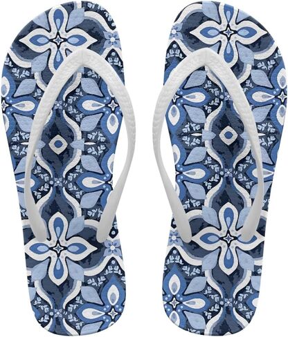 Flip Flops For Women Non-Slip Bathroom Shower Shoes Cushion foam Indoor and Outdoor Sandals Summer Beach Shoes in Kuwait