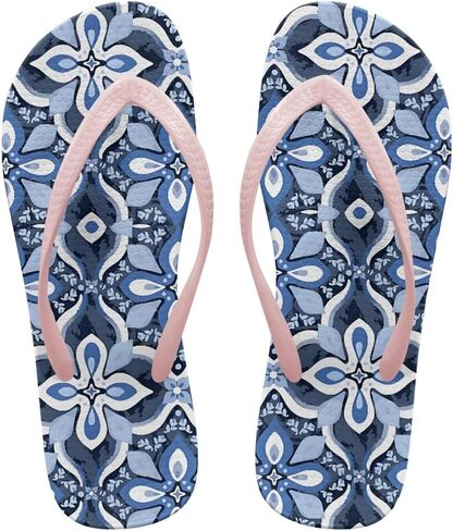 Flip Flops For Women Non-Slip Bathroom Shower Shoes Cushion foam Indoor and Outdoor Sandals Summer Beach Shoes in Kuwait