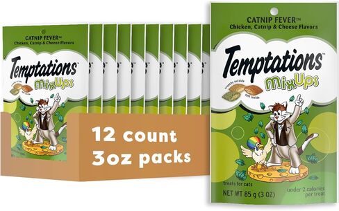 Temptations MixUps Catnip Fever Flavor Crunchy and Soft Cat Treats, 48 oz. Bag in Kuwait