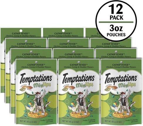 Temptations MixUps Catnip Fever Flavor Crunchy and Soft Cat Treats, 48 oz. Bag in Kuwait
