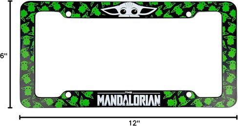 Chroma Mandalorian License Plate Frames: Plastic Car License Plate Covers & Frames in Saudi Arabia
