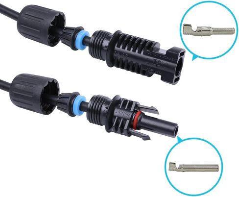 Renogy 20FT 10AWG Solar Panel Pair Extension Cables Male and Female Connectors 1 Pair (Red and Black) in Saudi Arabia