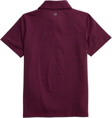 vineyard vines Boys' Bradley Stripe Sankaty Performance Polo in Saudi Arabia