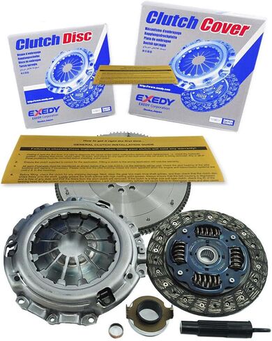 EXEDY Clutch Kit KHC10 With EFT Flywheel for Acura TSX Honda Accord 2.4L K24 & Civic Si 2.0L K20 - Heavy Duty Performance Upgrade - Durable & Reliable - Precise Fit - Offers 12 Month Brand Warranty in Saudi Arabia