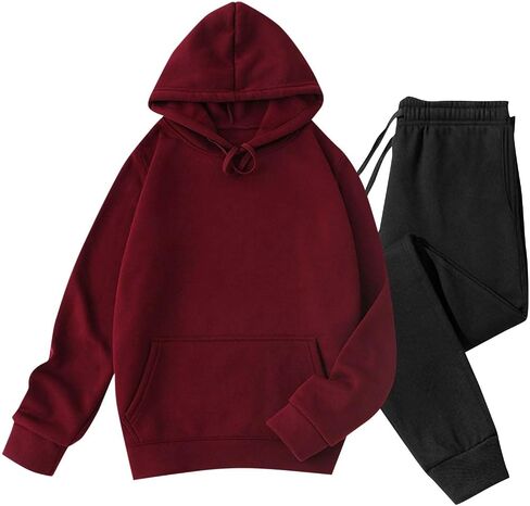 Fleece Lined Mens Track Suits 2 Piece Set - Hoodie Sweatshirt Pullover Tracksuit & Joggers Sweatpants Sweatsuit 2025 in Saudi Arabia