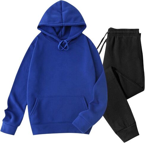 Fleece Lined Mens Track Suits 2 Piece Set - Hoodie Sweatshirt Pullover Tracksuit & Joggers Sweatpants Sweatsuit 2025 in Saudi Arabia