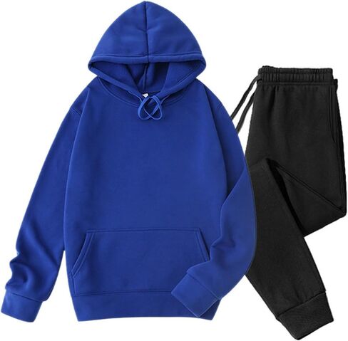 Fleece Lined Mens Track Suits 2 Piece Set - Hoodie Sweatshirt Pullover Tracksuit & Joggers Sweatpants Sweatsuit 2025 in Saudi Arabia