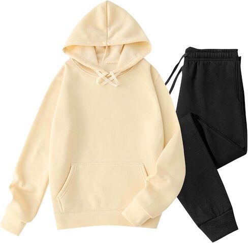 Fleece Lined Mens Track Suits 2 Piece Set - Hoodie Sweatshirt Pullover Tracksuit & Joggers Sweatpants Sweatsuit 2025 in Saudi Arabia