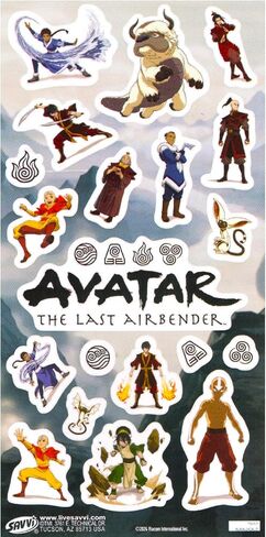 Avatar آخر جوارب Airbender للمراهقين - حزمة مع 5 أزواج من جوارب الطاقم الرمزية للرجال الحذاء حجم 10-13 بالإضافة إلى ملصقات | Avatar آخر هدية Airbender مجموعة للرجال ، الأولاد in Saudi Arabia