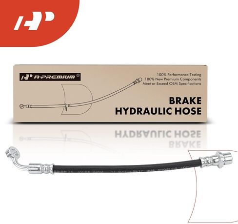 A-Premium Rear Passenger Brake Hydraulic Hose Compatible with Toyota and Lexus Models - Land Cruiser 1998-2007, LX470 1998-2007 - Replace# 9094702F25 in Saudi Arabia