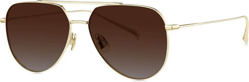 BOLON Ultra Lightweight Full Titanium Classic Aviator Polarized Sunglasses, Exclusive Eyewear Brand of EssilorLuxottica in Kuwait