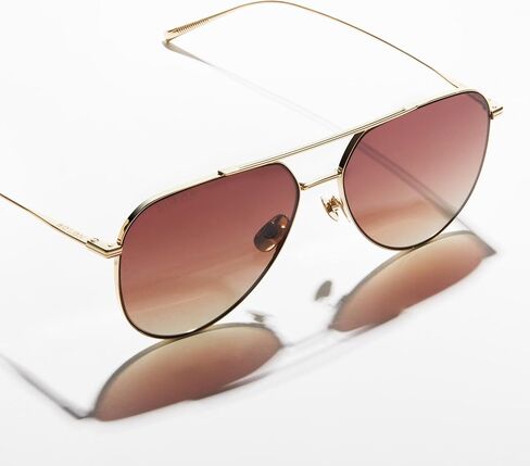 BOLON Ultra Lightweight Full Titanium Classic Aviator Polarized Sunglasses, Exclusive Eyewear Brand of EssilorLuxottica in Kuwait