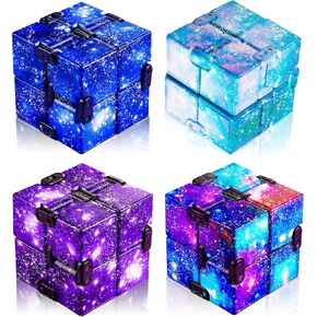 Cube Anxiety Relief Toy Hand Held Magic Sensory Stress Cube Toy for Adults Kids Relieve Stress Christmas Party Favors(Classic Style) in Kuwait
