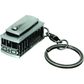 NS San Francisco Cable Car Metal 3D Key Chain Shiny Pewter 59435 in Saudi Arabia