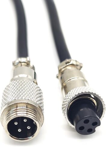 GX12 4 Pin Cable Male to Female Head Aviation Cordset, GX12 4 Pin Panel Mount Circular Metal Aviation Connector Adapter Female to Male（1Meter） in Saudi Arabia