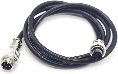 GX12 4 Pin Cable Male to Female Head Aviation Cordset, GX12 4 Pin Panel Mount Circular Metal Aviation Connector Adapter Female to Male（1Meter） in Saudi Arabia