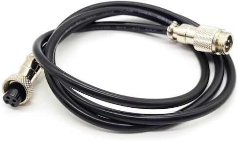 GX12 4 Pin Cable Male to Female Head Aviation Cordset, GX12 4 Pin Panel Mount Circular Metal Aviation Connector Adapter Female to Male（1Meter） in Saudi Arabia