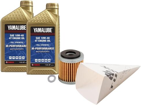 Tusk 4-Stroke Oil Change Kit Yamalube Hi-Perf. Synthetic 10W-40 Compatible with Yamaha YZ450F 2010-2013 in Saudi Arabia