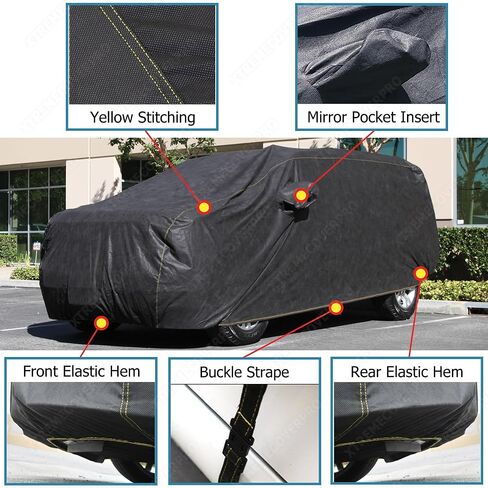 Car Cover fits 1995 1996-1999 2000 2001 2002 2003 2004 2005 Chevy S10 Blazer XTREMECOVERPRO PRO Series Black in Saudi Arabia
