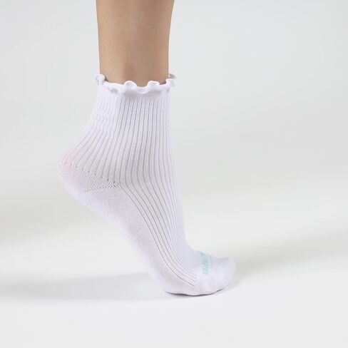 FOOTNOTES Women’s Ruffle Ankle Socks – Soft Cotton Frilly, Cute & Stylish Dress Socks in Saudi Arabia