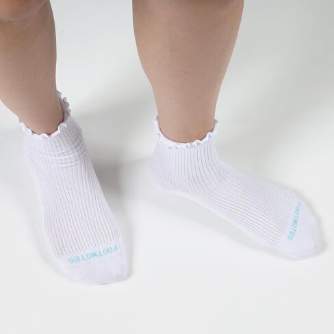 FOOTNOTES Women’s Ruffle Ankle Socks – Soft Cotton Frilly, Cute & Stylish Dress Socks in Saudi Arabia