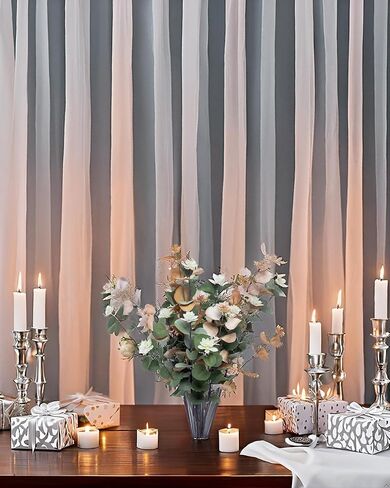 UiiziC Artificial Leaf Stem Flower Little Lotus Branches Fake 6pcs 24" Plastic Plants for Vase Stuffing Arrangement Garland Wedding Bouquets Home Centerpieces Decor (Frost-Green and Beige White) in Saudi Arabia