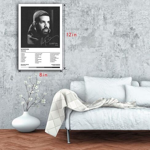 Drake Posters Music Album Cover Posters Set of 12 Frameless Teenager Room Decor Aesthetic Size 08x12 inches (20x30cm) in Saudi Arabia