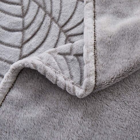 Special Glory Flannel Fleece Blanket Print Super Soft and Warm All Season Flannel Throw for Sofa Bed Car Outdoor Hotel and Home Leaf Print Pattern Light Brown 50x60 inch Pack of 2 in Kuwait
