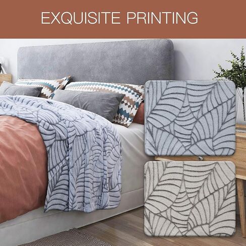 Special Glory Flannel Fleece Blanket Print Super Soft and Warm All Season Flannel Throw for Sofa Bed Car Outdoor Hotel and Home Leaf Print Pattern Light Brown 50x60 inch Pack of 2 in Kuwait