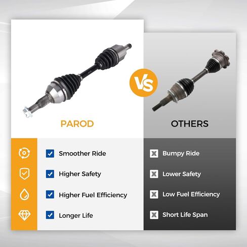 Parod 661255 661250 Front CV Axle Assembly FIT for 98-09 Buick Allure ، 98-04 Oldsmobile Intrigue ، Silhouette ، 98-08 Pontiac Grand Prix ، 99-05 Montana ، Lacrosse ، Regal ، 99-11 Chevy Venture ، Monte Carlo in Saudi Arabia