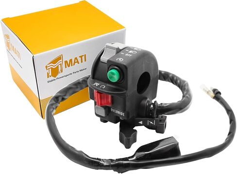 M MATI Handlebar Control Switch Button Start Stop Headlight Override for Kawasaki Prairie 300 400 KVF360 KVF400 1999-2001 46091-1726 46091-1799 in Saudi Arabia
