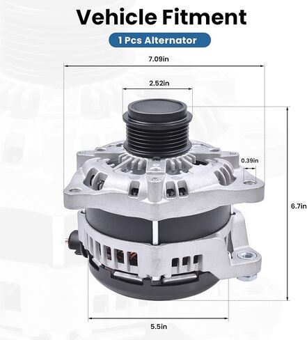 104210-6920 المولد متوافق مع Ford F-150 2015-2020 2.7L 3.3L 3.5L V6 ، 12V 225AMP 6-GROOVE CLUCT PULLEY استبدال# FL3Z-10300-FA FL3Z-10346-B FL3Z-10346-A 104211-0820 in Saudi Arabia