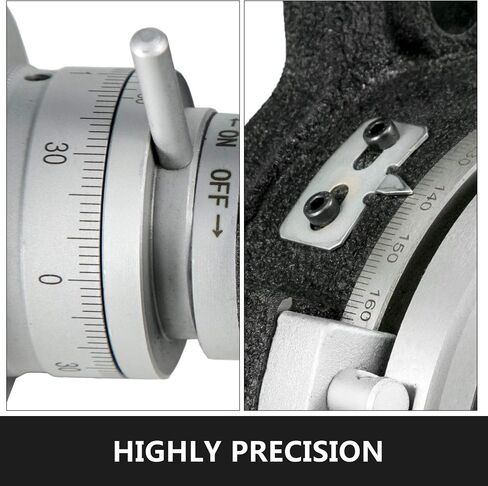 Mophorn Rotary Table 8Inch Horizontal Vertical HV8 Precision 3MT Milling Drilling Machine Vernier Reading Milling Drilling Boring in Saudi Arabia