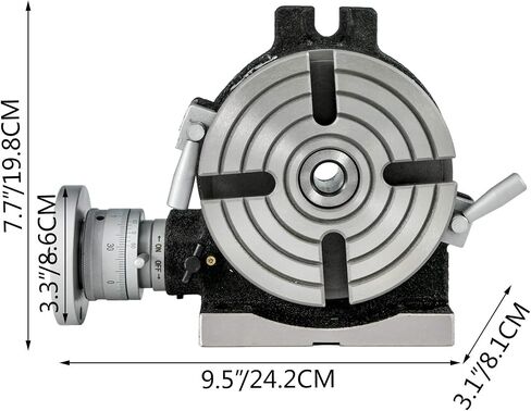 Mophorn Rotary Table 8Inch Horizontal Vertical HV8 Precision 3MT Milling Drilling Machine Vernier Reading Milling Drilling Boring in Saudi Arabia