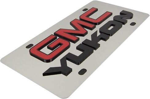 Eurosport Daytona- Compatible with -, GMC Yukon - Stainless Steel License Plate in Saudi Arabia