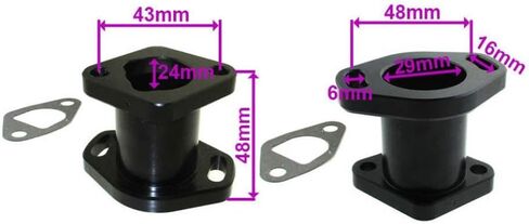 Performance Intake Manifold Compatible With 212cc GX200 And 196cc Bike Go Kart in Saudi Arabia