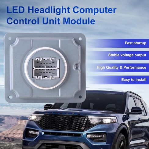 وحدة التحكم في مصابيح الكمبيوتر في Phezen LED ، وحدة التحكم في المصابيح الأمامية LED تناسب Ford Explorer 2020 2021 2022 ، لوحدة التحكم في مصباح Ford Explorer تستبدل JX7B-13B626-AG (1 PC) in Saudi Arabia
