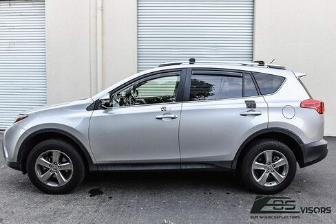 استبدال المتجر المتطرف عبر الإنترنت لعام 2013-2018 تويوتا راف4 | EOS Vissors JDM على طراز القناة الدخان الملونات الجانبية الجانبية انحراف نافذة حارس المطر in Saudi Arabia