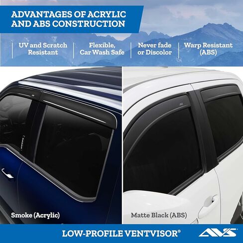 Auto Ventshade [AVS] حراس أمطار منخفضة للمنخفض لعام 2018-2023 سوبارو كروس تريك | زجال تنفيس النافذة ، 4 أجهزة كمبيوتر. - دخان الظلام | 894103 in Saudi Arabia