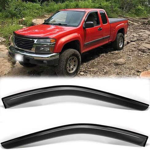 4pcs Outside Mount Style Sun Rain Guard Durable Side Window Wind Deflectors Dark Smoke Vent Window Visors Compatible with 2019-2024 Chevy Blazer in Saudi Arabia