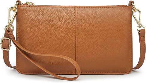 Kattee Leather Small Crossbody Shoulder Bags Purse for Women Trendy, Designer Handbag Pouch Clutch with Wristlet in Saudi Arabia