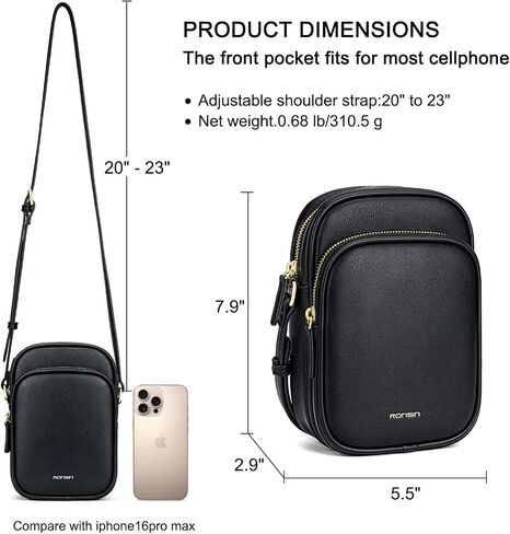 RONSIN Small Crossbody Bags for Women Cell Phone Purse PU Leather Cross Body Purse Handbags with Adjustable Strap in Kuwait