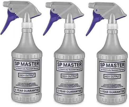 زجاجة رذاذ SP Master 32 OZ (3 عبوات) ، يسمح قسم الكتابة بتحديد محتويات الزجاجة لتجنب التخمين والمختلطات المكلفة. in Saudi Arabia
